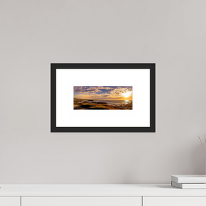 Stunning sunset on 17-mile Drive in Pebble Beach, featuring vibrant coastline hues in a fine art print.
