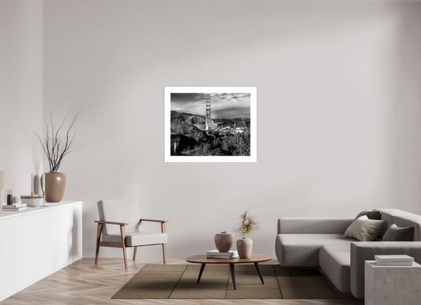 Monochrome Majesty: The Golden Gate Reimagined