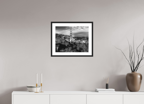 Monochrome Majesty: The Golden Gate Reimagined