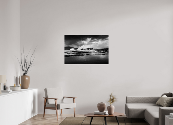 Beach in Black and White