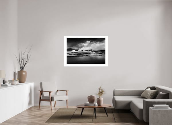 Beach in Black and White