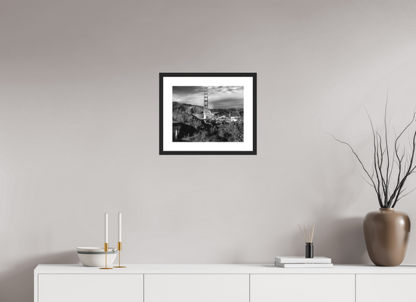 Monochrome Majesty: The Golden Gate Reimagined