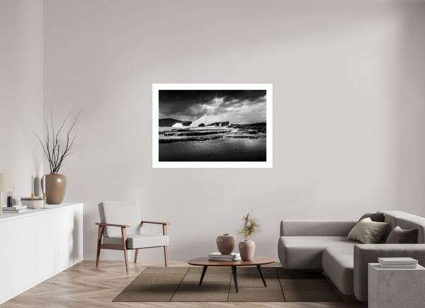 Beach in Black and White