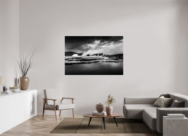 Beach in Black and White