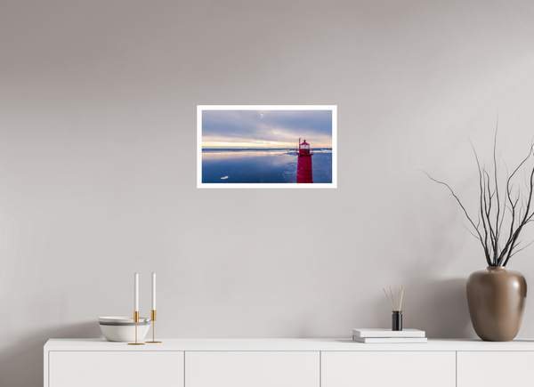 Muskegon Lighthouse on a Stormy Afternoon