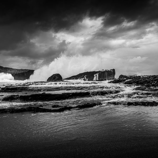 Beach in Black and White