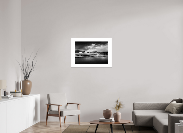 Beach in Black and White
