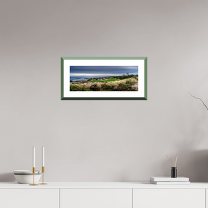 Framed fine art print showcasing the stunning Spyglass Hill Golf Course on the Monterey Peninsula.