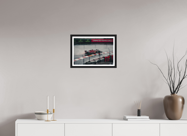 Ferrari in the Rain at Monaco