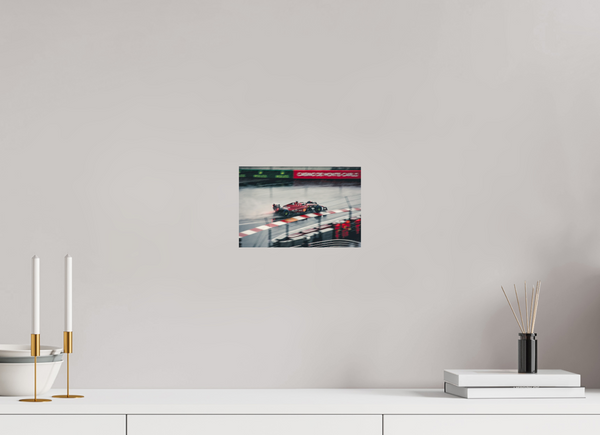 Ferrari in the Rain at Monaco