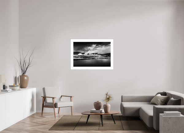 Beach in Black and White