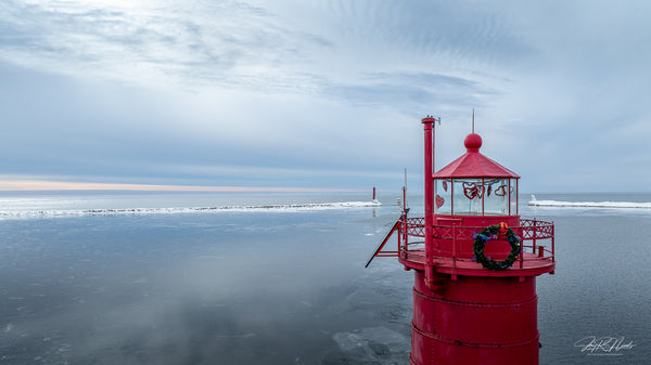 Muskegon Lighthouse on a Stormy Afternoon
