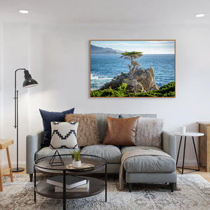 Discover the beauty of The Lone Cypress, a symbol of resilience overlooking the ocean from a rocky outcrop.