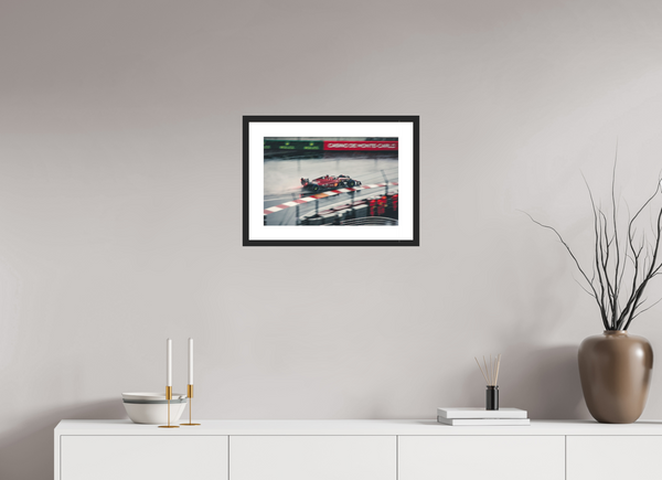 Ferrari in the Rain at Monaco