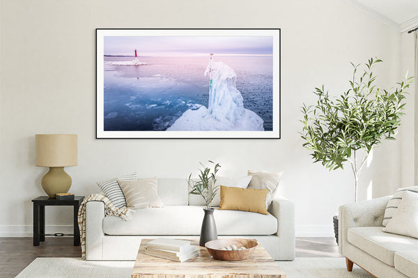 Winter’s Embrace at Muskegon Pier